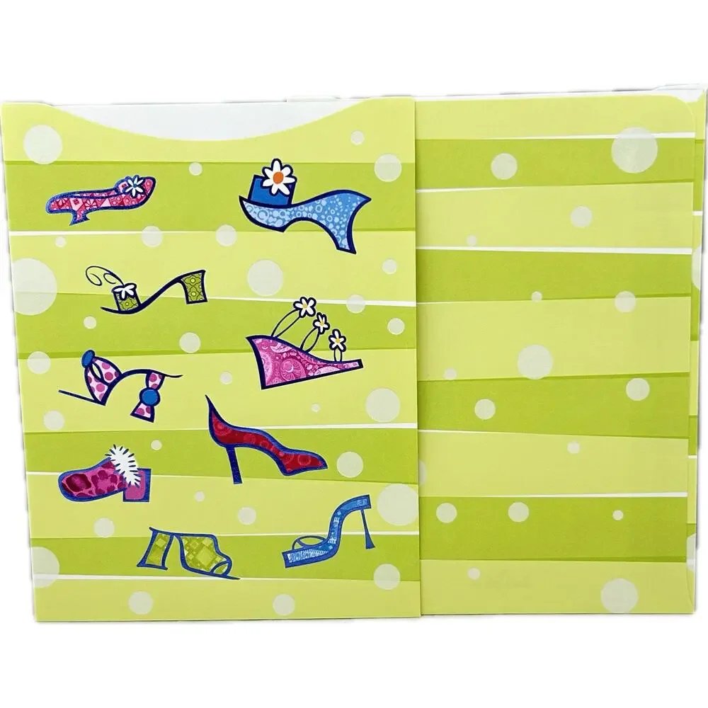 Hallmark 10 Blank Shoe Invitations with Envelopes Decorated Sleeves Instructions